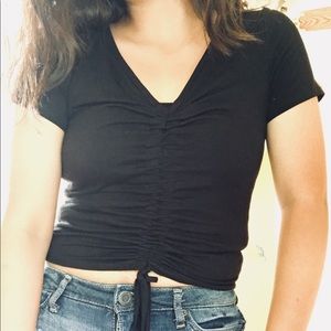Black crop top
